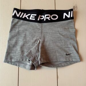 Nike Women's Gray Pro Shorts